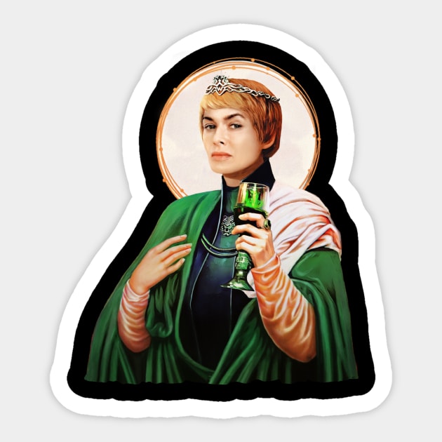 Saint cersei lannister Sticker by Gedogfx